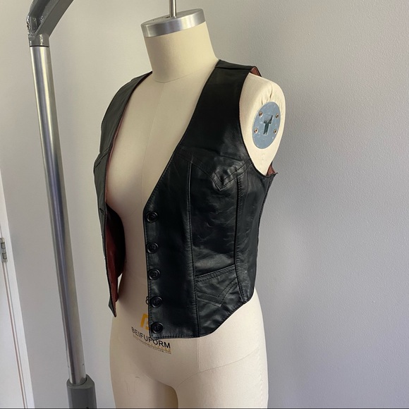 Vintage leather vest - Picture 1 of 11